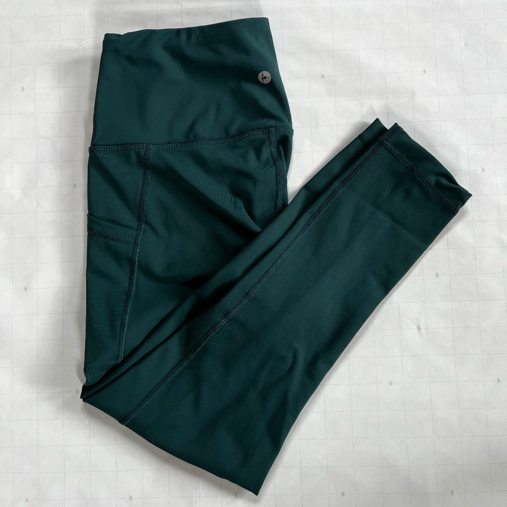 Women’s 90 Degree by Reflex Teal Leggings with Pockets – Size S